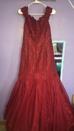 Sherri Hill Red Size 14 Military Mermaid Dress on Queenly