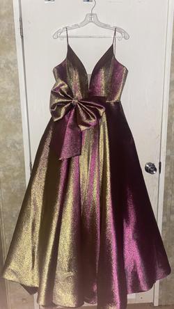 Ashley Lauren Multicolor Size 10 Floor Length Prom Pageant A-line Dress on Queenly