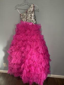 Mac Duggal Pink Size 0 Sequin Girls Size Ball gown on Queenly