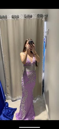 Primavera Purple Size 2 Embroidery Prom Straight Dress on Queenly