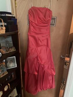 Masquerade Red Size 8 Strapless Straight Dress on Queenly