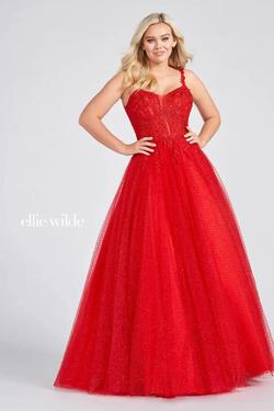 Ellie Wilde Red Size 18 Plus Size Ball gown on Queenly