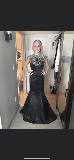 Mac Duggal Black Size 0 50 Off Military Beaded Top Mermaid Dress on Queenly