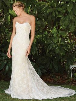 Style Forsythia style 2281 Casablanca White Size 14 Floor Length Pageant Ball Gown Mermaid Dress on Queenly