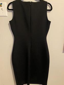 Calvin Klein Black Size 6 Jersey Sequin Jewelled Cocktail Dress on Queenly