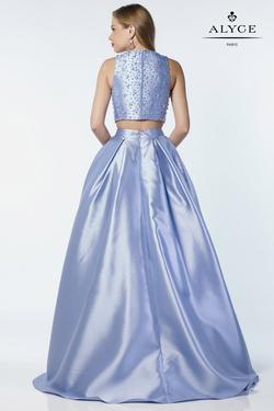Style 6789 Alyce Paris Blue Size 6 Turquoise A-line Dress on Queenly