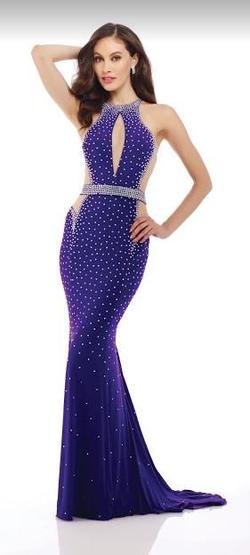 Style 1634 Nika Formals Purple Size 4 Mermaid Dress on Queenly