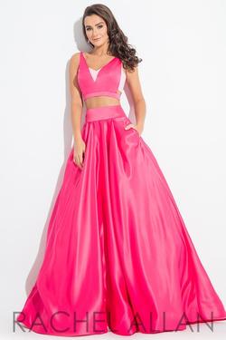 Style 2111 Rachel Allan Pink Size 8 A-line Dress on Queenly