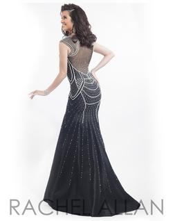 Style 6815 Rachel Allan Blue Size 10 Pageant Mermaid Dress on Queenly