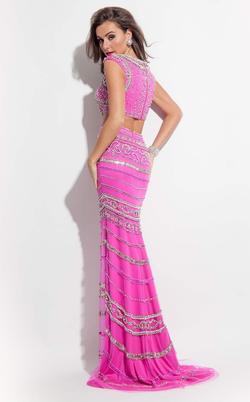 Style 7089 Rachel Allan Pink Size 8 Pageant Mermaid Dress on Queenly