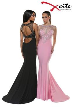 Style 30533 Xcite Pink Size 12 Plus Size Mermaid Dress on Queenly