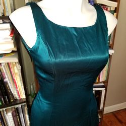 Nadine Green Size 2 Vintage Silk A-line Dress on Queenly