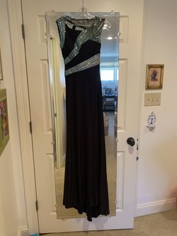 Rachel Allan Black Size 0 Prom Homecoming Side slit Dress on Queenly