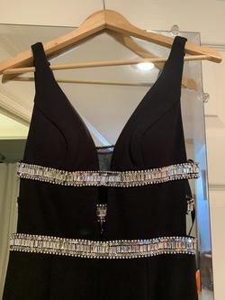 Sherri Hill Black Size 4 Side slit Dress on Queenly