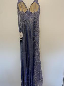 Jovani Purple Size 12 Light Blue Straight Dress on Queenly