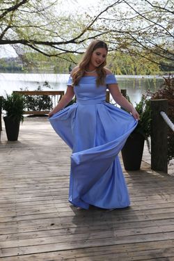 JJsHouse Blue Size 10 Prom A-line Dress on Queenly
