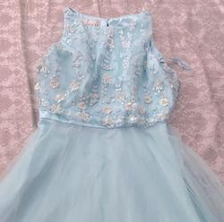 Morilee Blue Size 14 Tall Height Mori Lee Straight Dress on Queenly