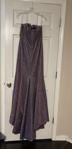 Sherri Hill Purple Size 14 Mini Floor Length $300 Train Dress on Queenly