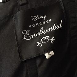 Disney Forever Enchanted Black Size 4 Strapless Floor Length Ball gown on Queenly