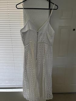 Donna Morgan White Size 16 Plus Size A-line Dress on Queenly