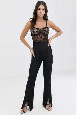 Missguided Black Size 4 Jumpsuit Dress on Queenly