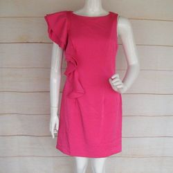 Mac Duggal Pink Size 12 Euphoria Summer Midi Cocktail Dress on Queenly