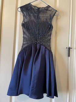 Tony Bowls Blue Size 0 Cocktail Dress on Queenly