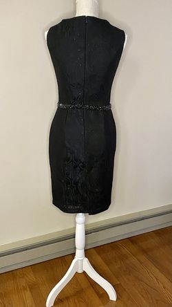 Mac Duggal Black Size 6 Interview Straight Dress on Queenly