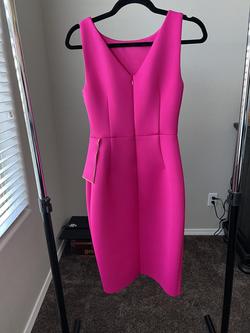 Eliza J Hot Pink Size 2 Midi Cocktail Dress on Queenly