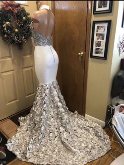 Silver Size 8 Mermaid Dress on Queenly