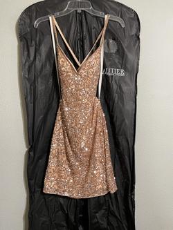 Primavera Multicolor Size 8 Rose Gold Homecoming Jewelled Cocktail Dress on Queenly