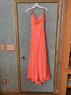 Cache Orange Size 6 Tulle Straight Dress on Queenly