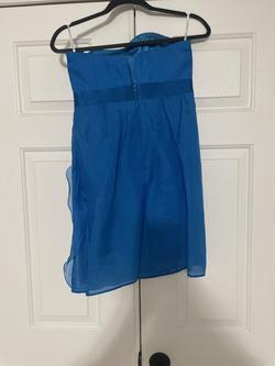 Phoebe couture Blue Size 4 Midi Cocktail Dress on Queenly