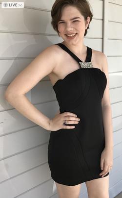 Mon Cheri Black Size 4 Midi Cocktail Dress on Queenly