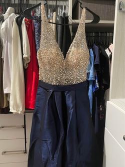 Promgirl  Blue Size 2 Prom A-line Dress on Queenly