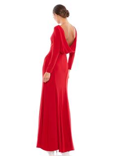 Style 25929 Mac Duggal Red Size 4 Straight Dress on Queenly