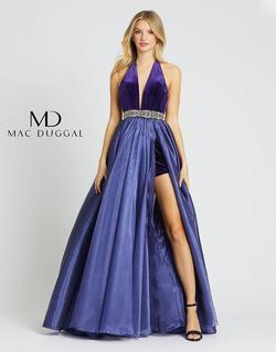 Style 12307 Mac Duggal Purple Size 8 Side slit Dress on Queenly