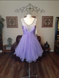 NWT Sz 4 Sherri Hill Purple Size 4 Lavender Cocktail Dress on Queenly