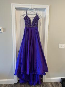Sherri Hill Purple Size 4 Ball gown on Queenly
