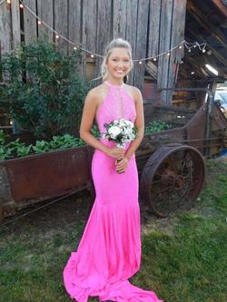 Johnathan Kayne Pink Size 2 Black Tie Prom Mermaid Dress on Queenly