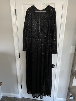 Black Size 24 Straight Dress on Queenly