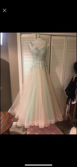 Sherri Hill Blue Size 00 Prom Sherry Hill Tulle Ball gown on Queenly