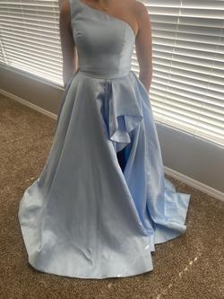 Sherri Hill Blue Size 4 $300 Pageant Ball gown on Queenly