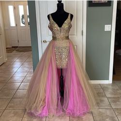 Sherri Hill Pink Size 2 Tulle Pageant Cocktail Dress on Queenly