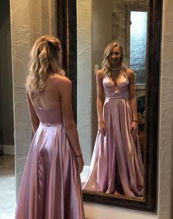 Style SH-52921 Sherri Hill Pink Size 0 Prom Ball gown on Queenly