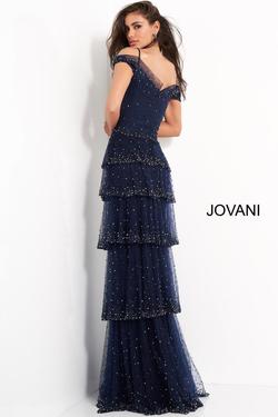 Style 04859 Jovani Blue Size 20 Straight Dress on Queenly
