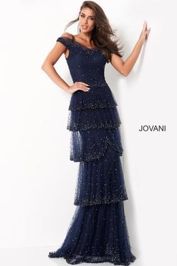 Style 04859 Jovani Blue Size 20 Straight Dress on Queenly
