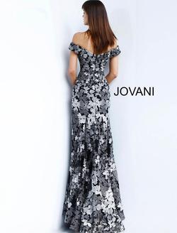 Style 61380 Jovani Black Size 12 Plus Size Straight Dress on Queenly