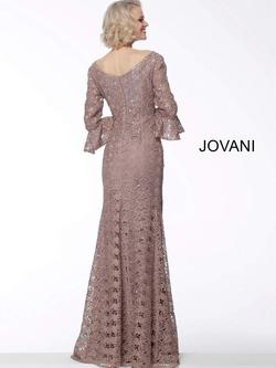 Style 65540 Jovani Nude Size 6 Fitted Straight Dress on Queenly