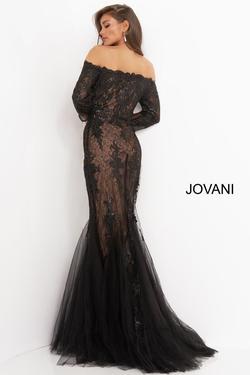 Style 3376 Jovani Black Size 16 Plus Size Mermaid Dress on Queenly